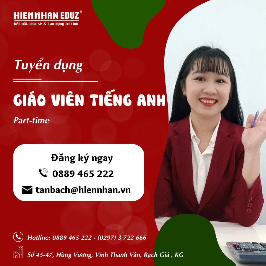 Tuyển dụng Giáo viên tiếng Anh